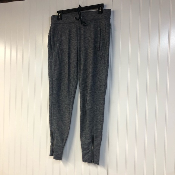 Athleta Gray Metro Street Jogger Pants Small Zipper Ankle Active Athleisure - Picture 2 of 7